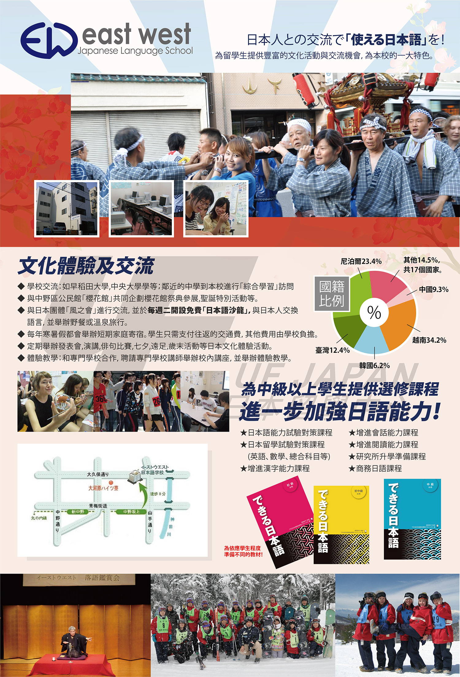 2016日本留學展參展單位-EAST WEST日本語學校